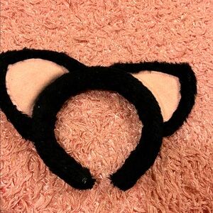 Furry cat ears for baby or small child